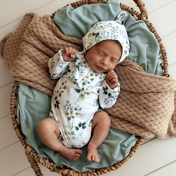 Eden Long Sleeve Organic Bodysuit - Snuggle Hunny - DISCOUNTED