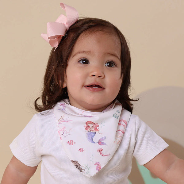 Mermaid Organic Dribble Bib - Snuggle Hunny