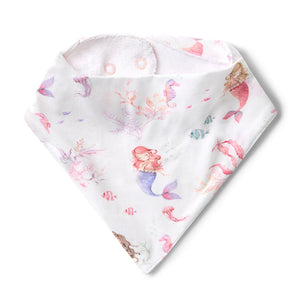 Mermaid Organic Dribble Bib - Snuggle Hunny