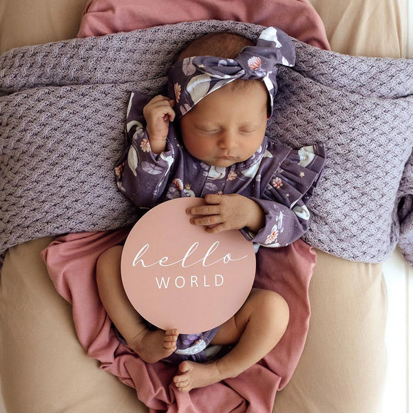 Swans & Rosa Reversible Milestone Cards - Snuggle Hunny