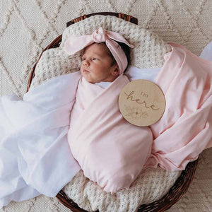 Floral Wooden Milestone Cards - Snuggle Hunny