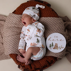 Bears & Bronze Reversible Milestone Cards - Snuggle Hunny