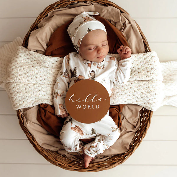 Bears & Bronze Reversible Milestone Cards - Snuggle Hunny