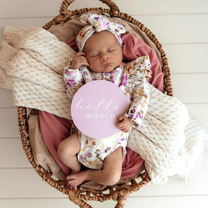 Isla & Lilac Reversible Milestone Cards - Snuggle Hunny