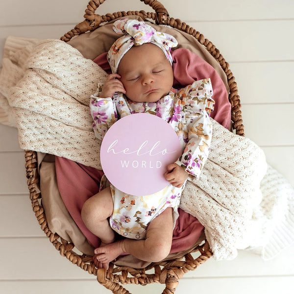 Isla & Lilac Reversible Milestone Cards - Snuggle Hunny