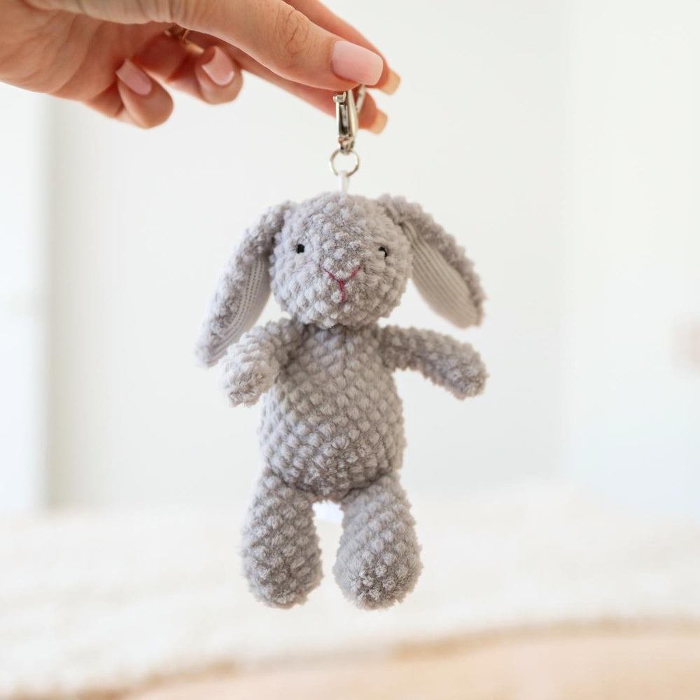 Nubby Bunny Grey - Bag Charm - Mary Meyer