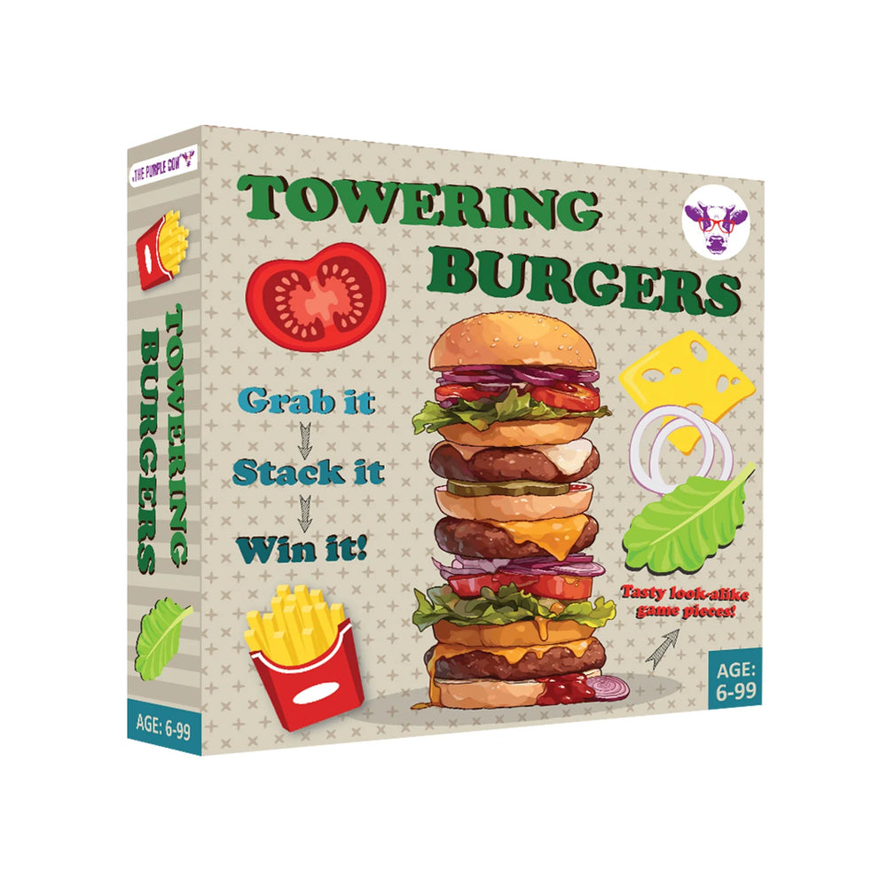 Towering Burgers Game - The Purple Cow