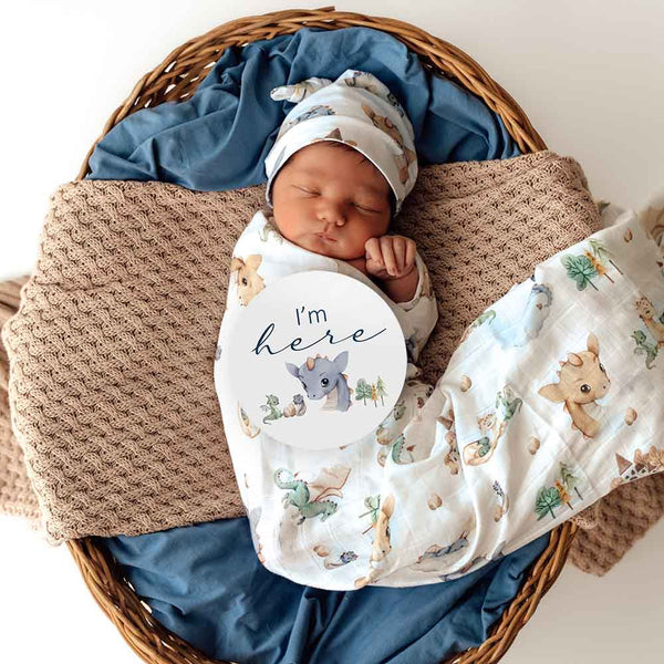 Dragon Organic Muslin Wrap - Snuggle Hunny