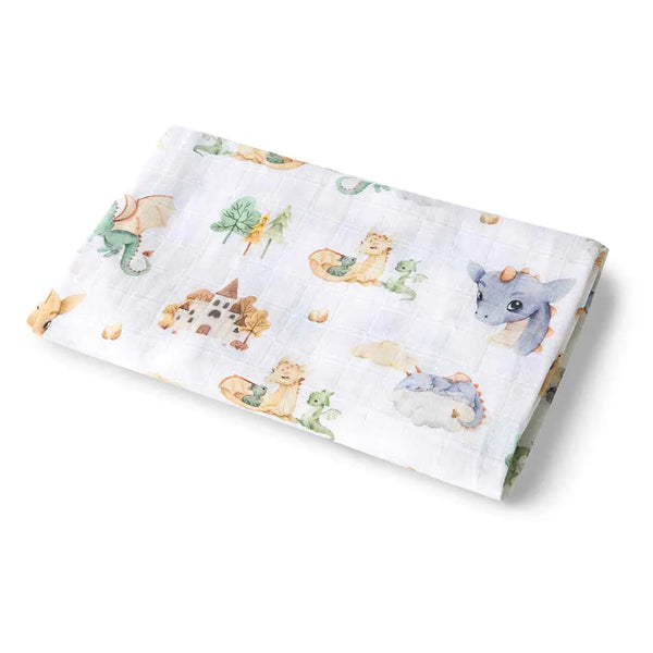 Dragon Organic Muslin Wrap - Snuggle Hunny