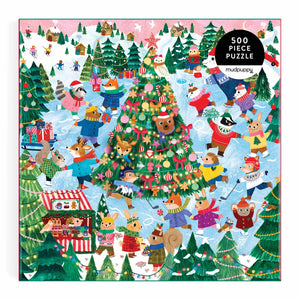 Winter Whirl Family Puzzle-500pc - Mudpuppy