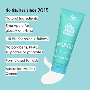 Natural Plant Based Hair Gel in Zesty Lime and Fresh Mint - No Nasties