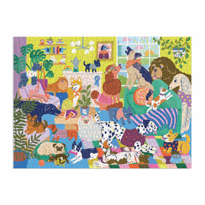 Good Dog Club Family Puzzle - 1000pc - Mudpuppy