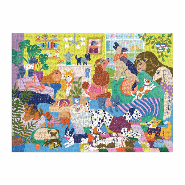 Good Dog Club Family Puzzle - 1000pc - Mudpuppy