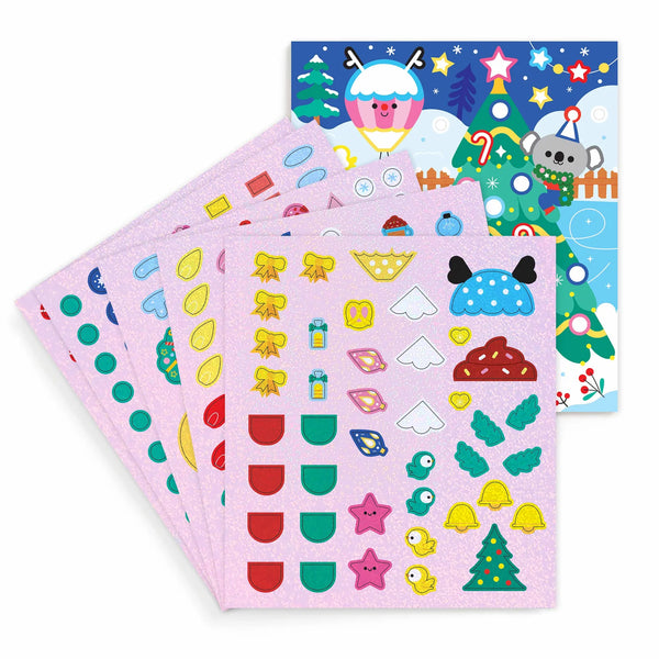 Christmas Cheer Sticker Sparkle Poster Activity Kit - Mudpuppy