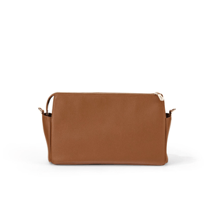 Multitasker Pram Caddy - Chestnut Brown Vegan Leather - OIOI