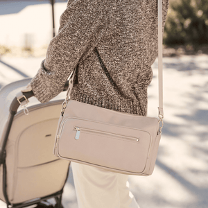 Multitasker Pram Caddy - Oat Vegan Leather - OIOI