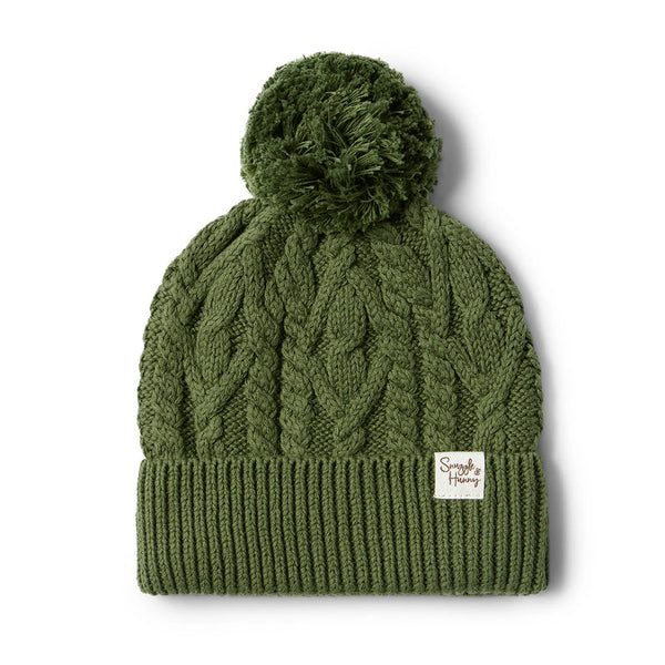 Olive Organic Baby Knit Beanie - Snuggle Hunny