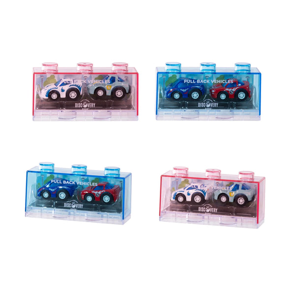 Pull Back Vehicles – Mini-2pcs Set - Discovery Zone