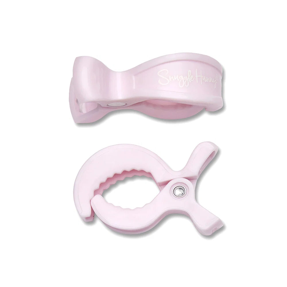 Pram Clip Pair - Baby Pink - Snuggle Hunny