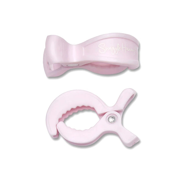 Pram Clip Pair - Baby Pink - Snuggle Hunny