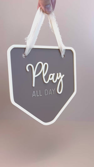 Decor Wall Banner - Play all day - Luma Light