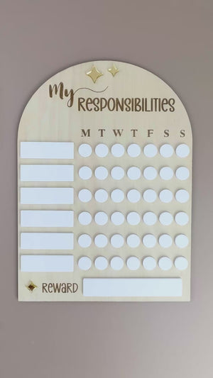 My Responsibilities - Reusable Chore Chart - Luma Light