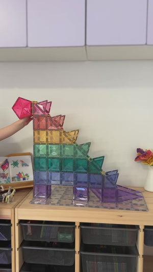 Pastel Ball Run Pack 106 pc - Connetix Tiles