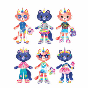 Cat-icorn Magnetic Dress-up Play Set Multi-Coloured - Mudpuppy