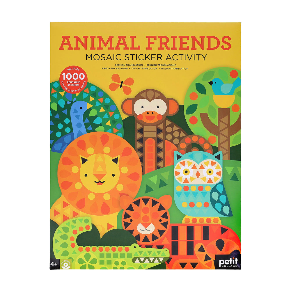 Mosaic Sticker Activity - Animal Friends - Petit College