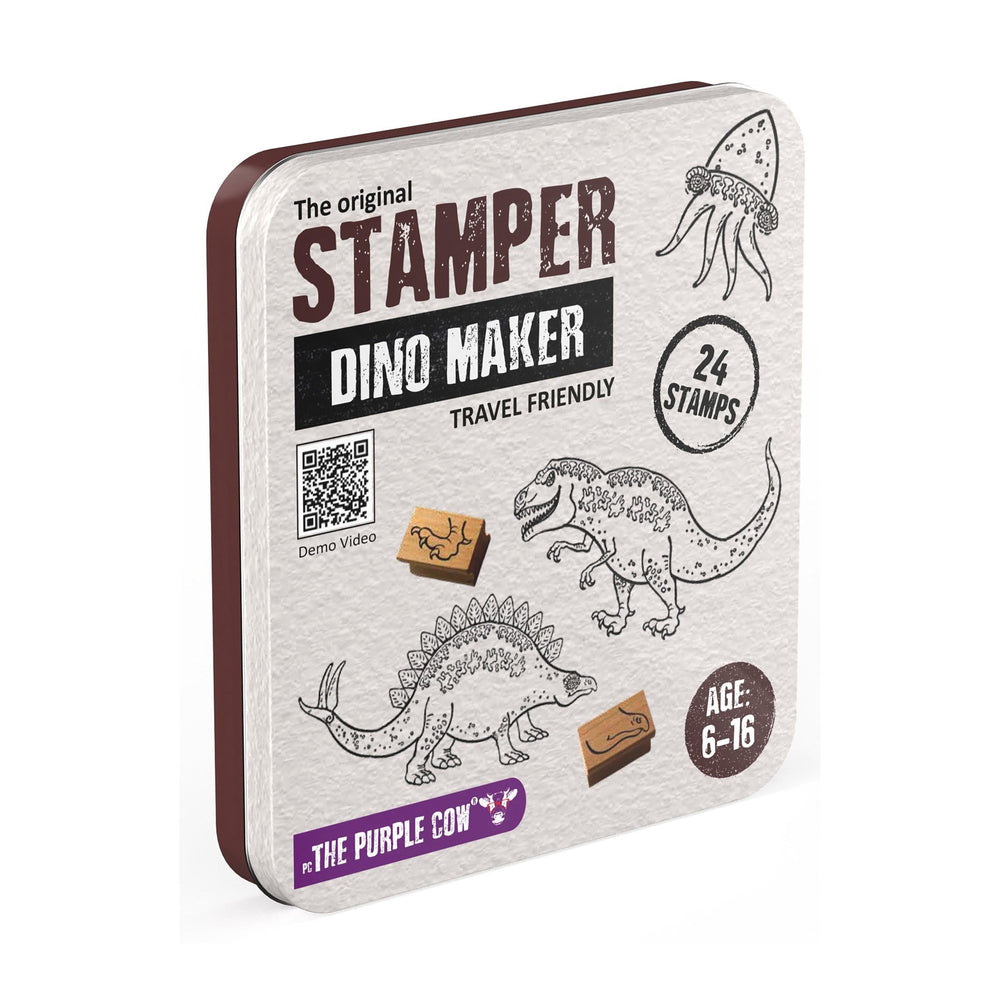 Stamper Travel Tin - Dino Maker - The Purple Cow