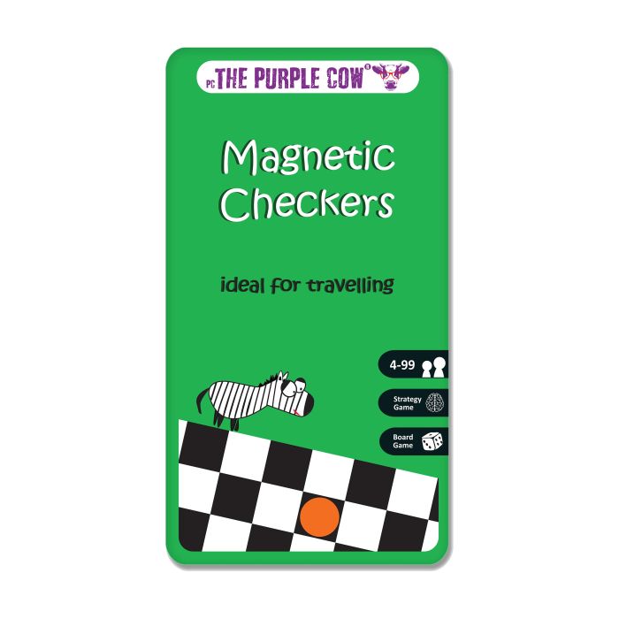 Magnetic Checkers - The Purple Cow