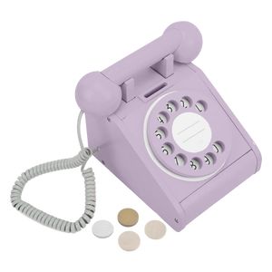 Wooden Rotary Telephone, Lavender - Imagine That