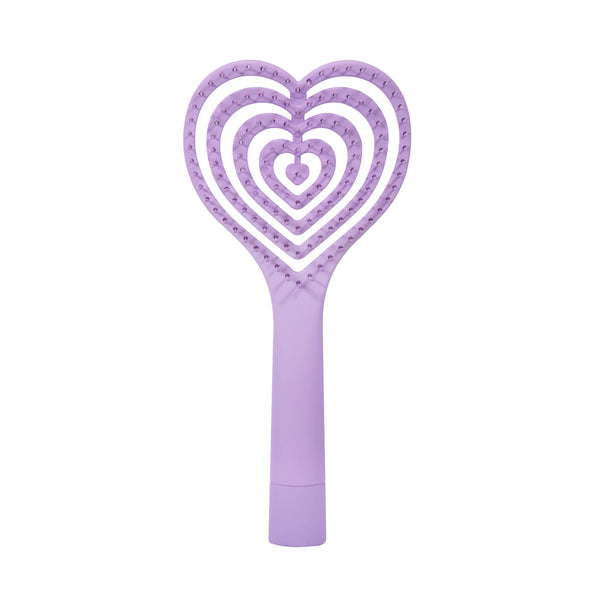 Detangling Hair Brush  - Lilac Heart - IS GIFT