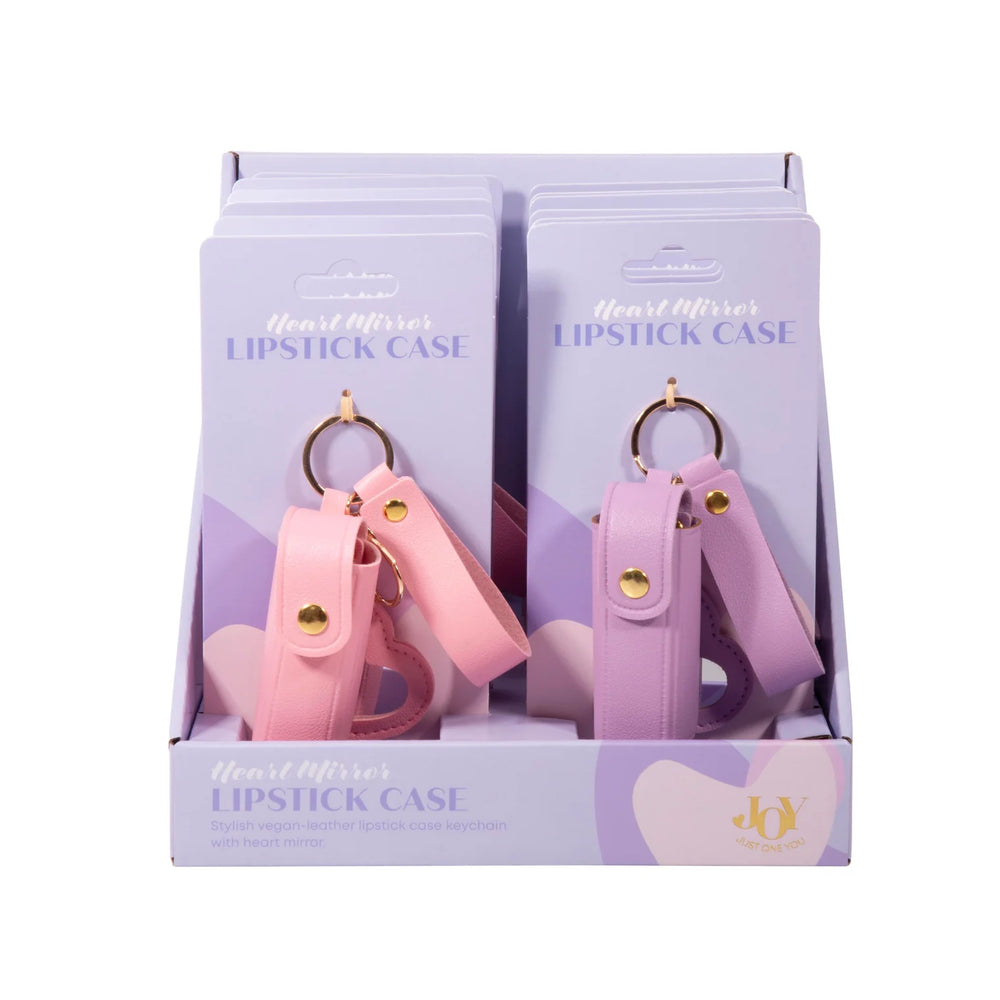 Lipgloss Case with Heart Mirror - IS GIFT