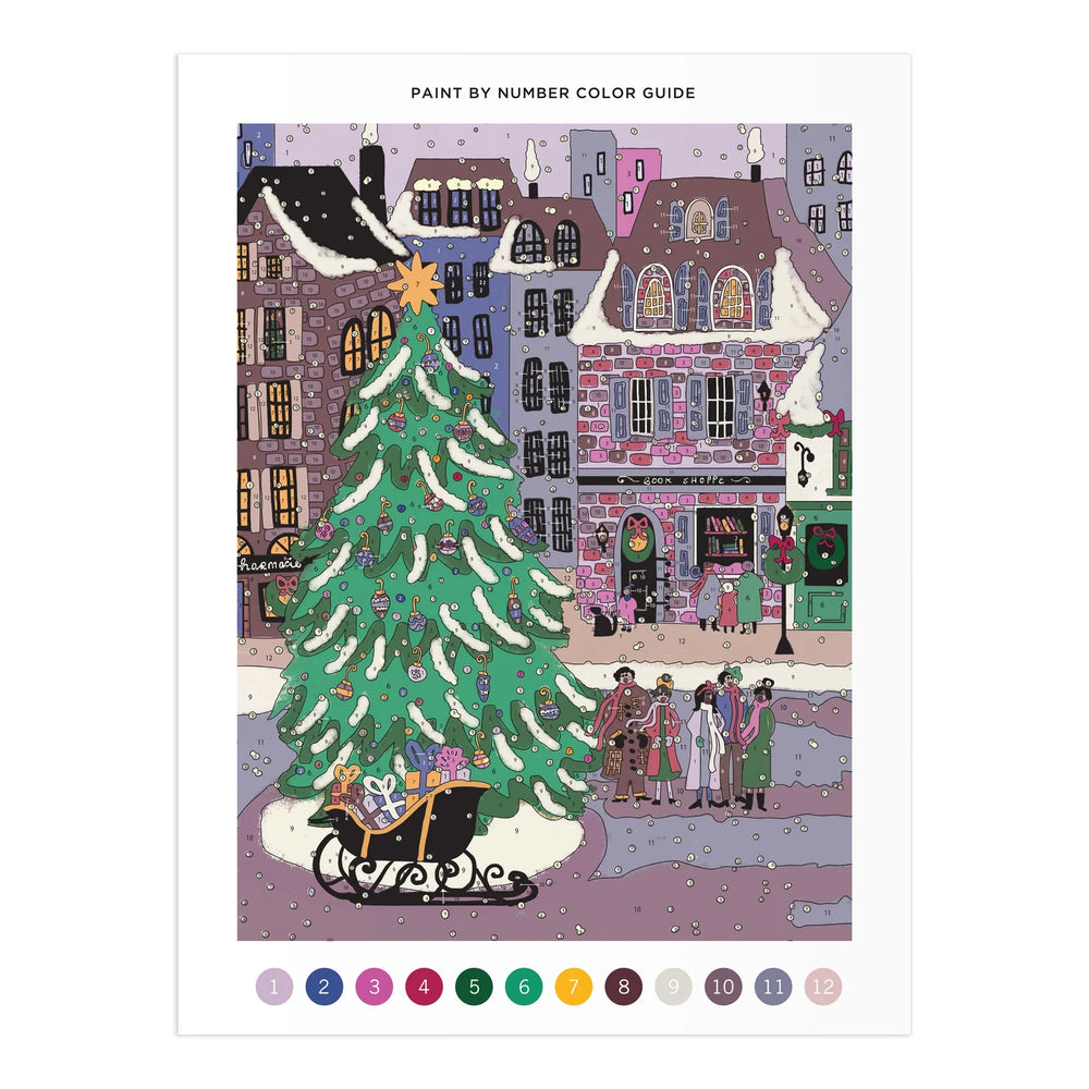 Christmas Square Paint by Number Kit - IS GIFT