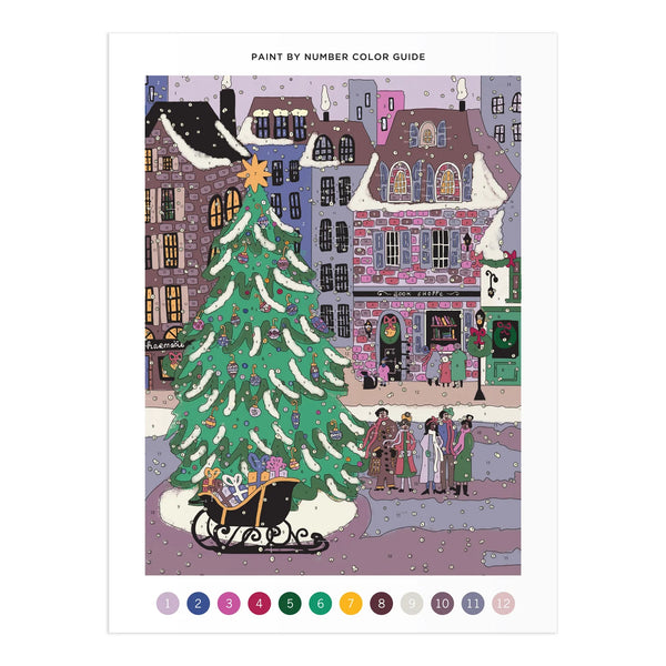 Christmas Square Paint by Number Kit - IS GIFT