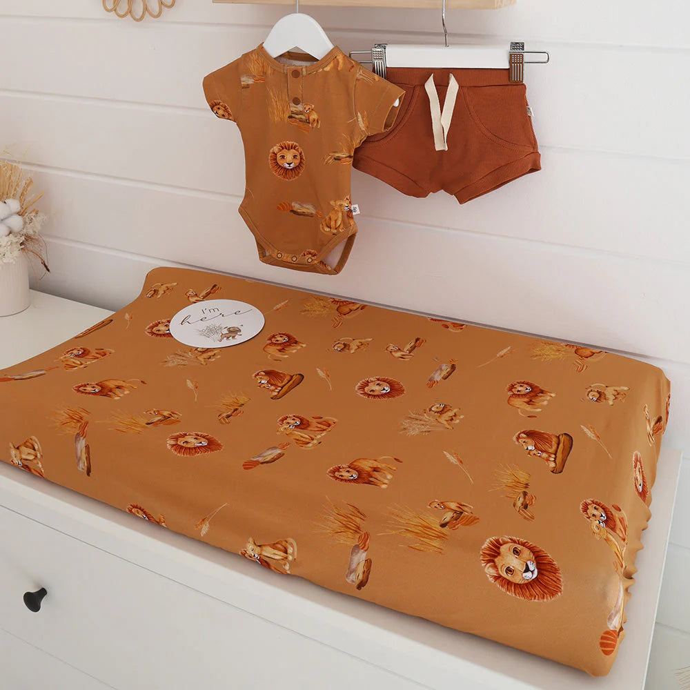 Roar Organic Bassinet Sheet / Change Pad Cover - Snuggle Hunny