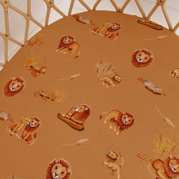 Roar Organic Bassinet Sheet / Change Pad Cover - Snuggle Hunny