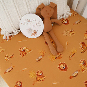 Roar Organic Fitted Cot Sheet - Snuggle Hunny