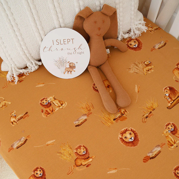 Roar Organic Fitted Cot Sheet - Snuggle Hunny