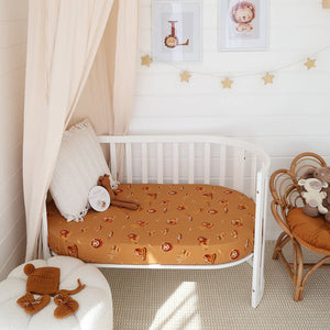 Roar Organic Fitted Cot Sheet - Snuggle Hunny