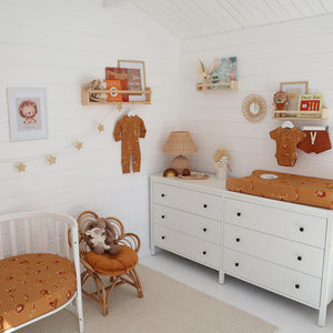 Roar Organic Fitted Cot Sheet - Snuggle Hunny