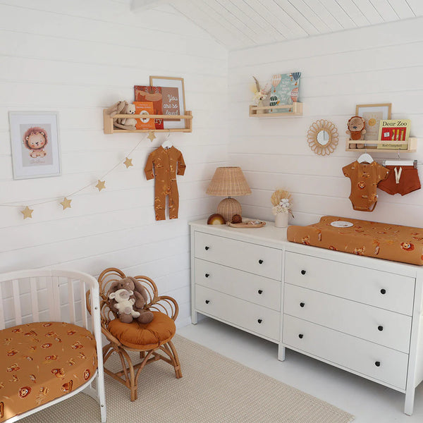 Roar Organic Fitted Cot Sheet - Snuggle Hunny