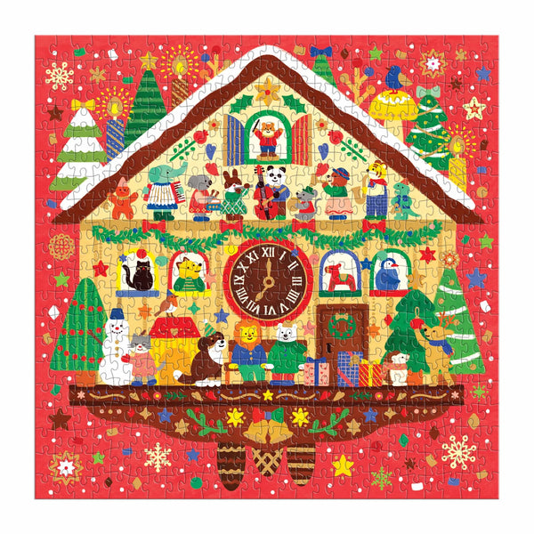 Christmas Time Foil Puzzle - 500pcs - Mudpuppy