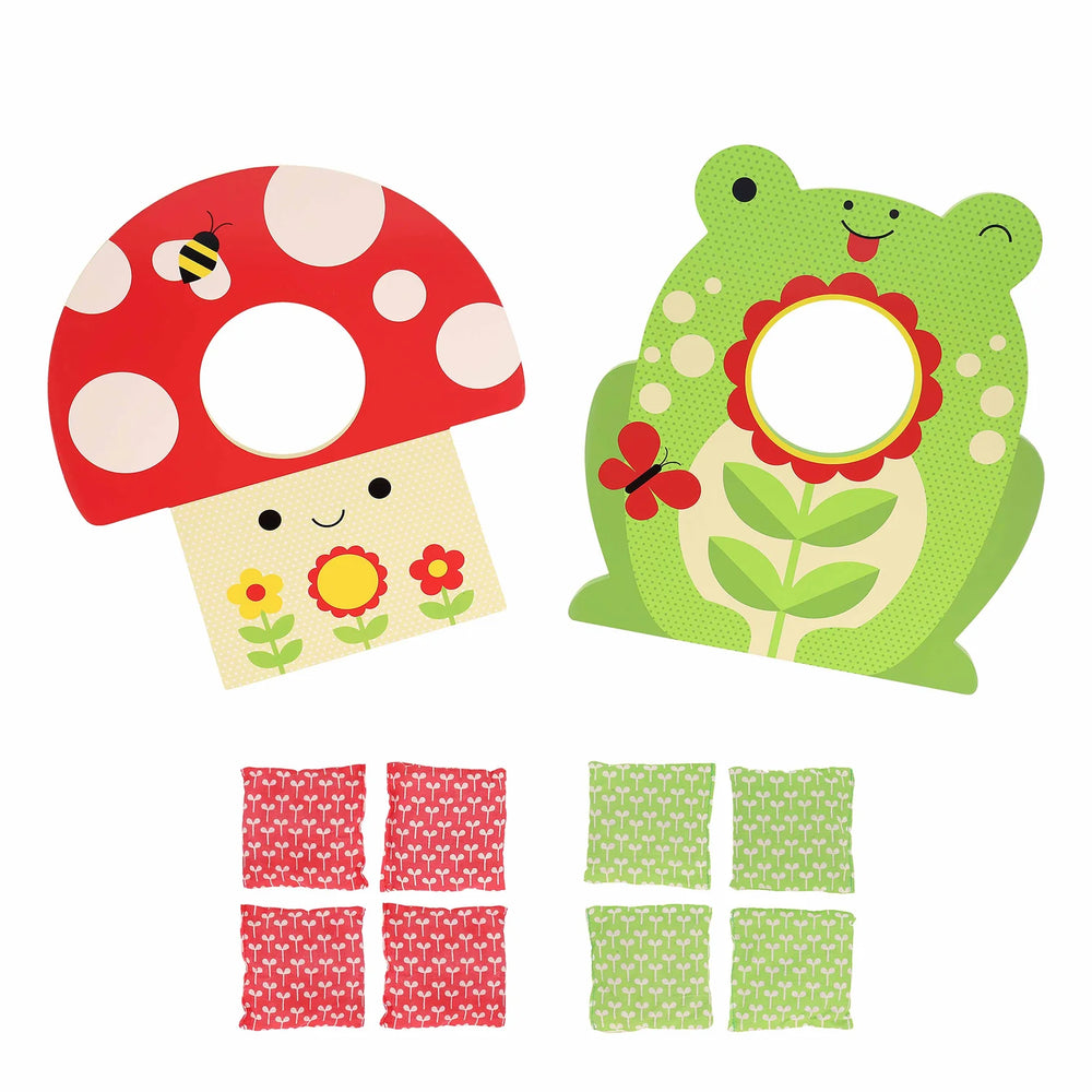 Toadstool Toss Wooden Cornhole Game - Petit College