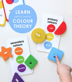 Flashcards & Magnetic Colours & Shapes - Curious Columbus