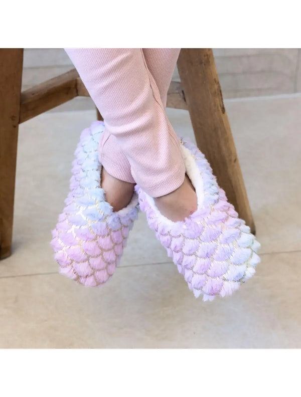 SnuggUps Kids Slippers - Mermaid - Splosh
