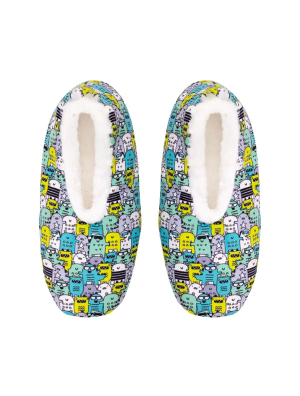 SnuggUps Kids Slippers -  Monster - Splosh
