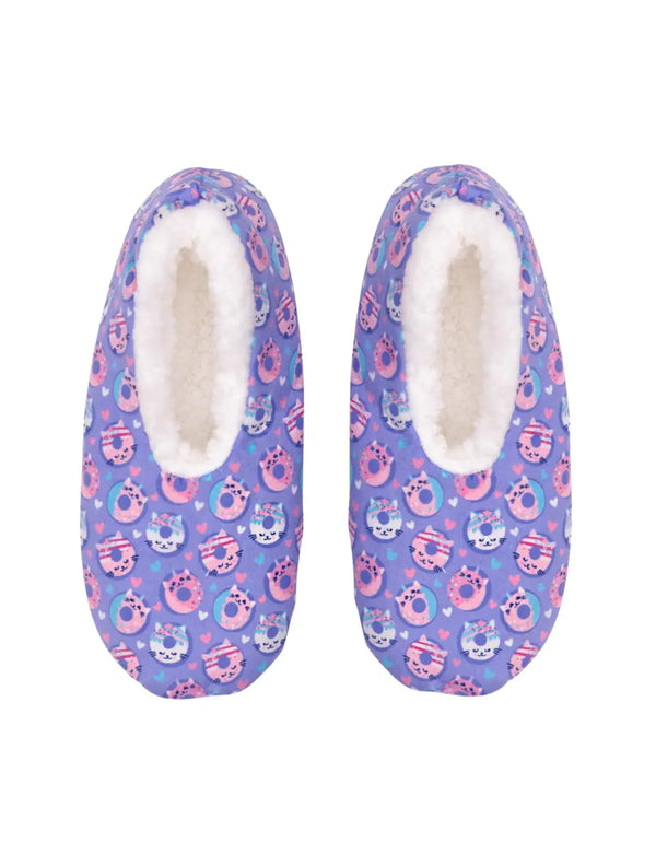 SnuggUps Kids Slippers - Cool Cat - Splosh
