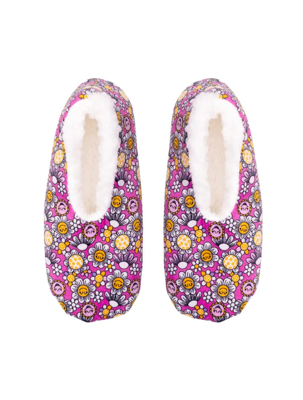 SnuggUps Kids Slippers - Flowers - Splosh
